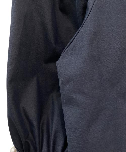 VIRINA（ヴィリーナ）VIRINA (ヴィリーナ) 七分袖ブラウス ネイビー サイズ:Sの古着・服飾アイテム
