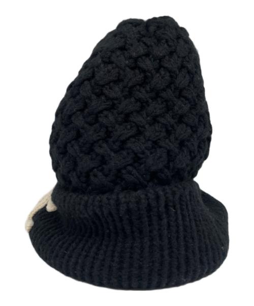 CHANEL（シャネル）CHANEL (シャネル) ココマーク カシミヤニット帽 ブラックの古着・服飾アイテム