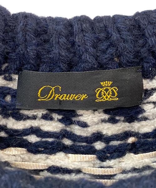 DRAWER（ドゥロワー）DRAWER (ドゥロワー) ノルディックニット ネイビー サイズ:Freeの古着・服飾アイテム