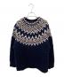 DRAWER（ドゥロワー）の古着「ノルディックニット」｜ネイビー