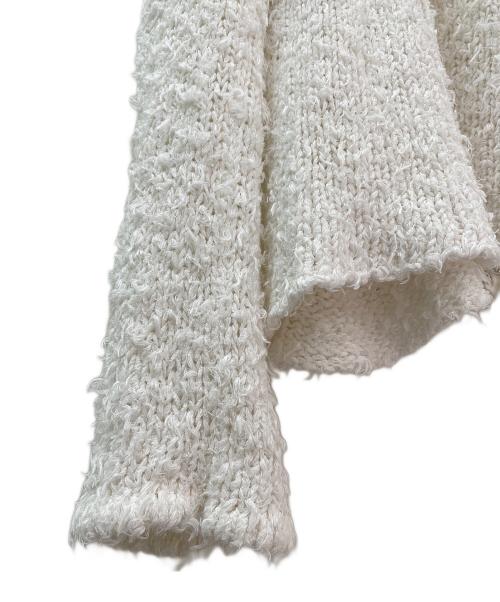 DRAWER（ドゥロワー）DRAWER (ドゥロワー) ローゲージシャギーニット ホワイト サイズ:1の古着・服飾アイテム