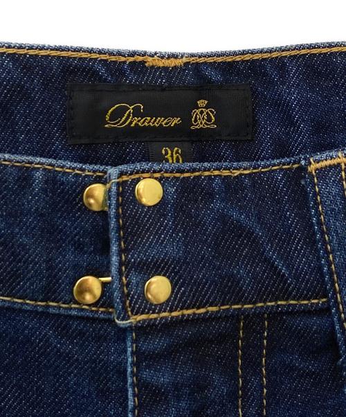 DRAWER（ドゥロワー）DRAWER (ドゥロワー) コットンインディゴ5Pデニムパンツ インディゴ サイズ:36の古着・服飾アイテム