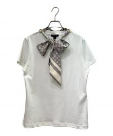 LOUIS VUITTON（ルイ ヴィトン）の古着「モノグラム スカーフ Tシャツ」｜ホワイト
