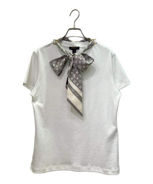 LOUIS VUITTON（ルイ ヴィトン）LOUIS VUITTON (ルイ ヴィトン) モノグラム スカーフ Tシャツ ホワイト サイズ:Sの古着・服飾アイテム