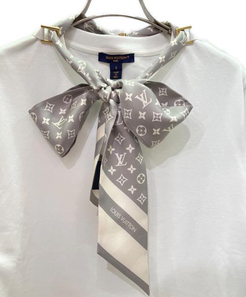 LOUIS VUITTON（ルイ ヴィトン）LOUIS VUITTON (ルイ ヴィトン) モノグラム スカーフ Tシャツ ホワイト サイズ:Sの古着・服飾アイテム