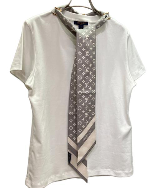 LOUIS VUITTON（ルイ ヴィトン）LOUIS VUITTON (ルイ ヴィトン) モノグラム スカーフ Tシャツ ホワイト サイズ:Sの古着・服飾アイテム