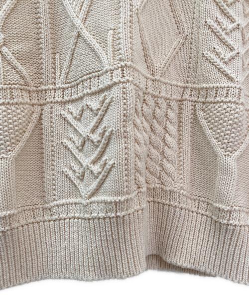 GALERIE VIE（ギャルリーヴィー）GALERIE VIE (ギャルリーヴィー) ガンジーニット ベスト アイボリー サイズ:Freeの古着・服飾アイテム