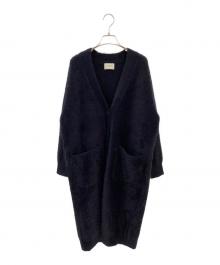 UNITED ARROWS（ユナイテッドアローズ）の古着「フォックス カシミヤ ロングカーディガン」｜ブラック