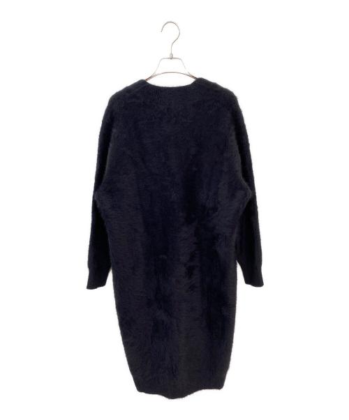 UNITED ARROWS（ユナイテッドアローズ）UNITED ARROWS (ユナイテッドアローズ) フォックス カシミヤ ロングカーディガン ブラック サイズ:Freeの古着・服飾アイテム