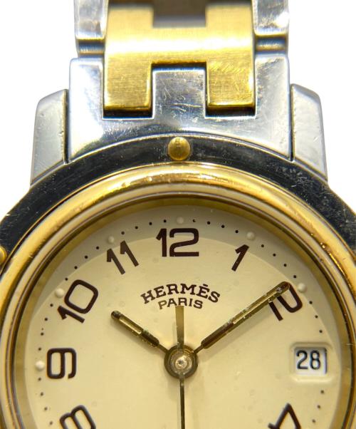 HERMES（エルメス）HERMES (エルメス) クリッパー クォーツ アイボリー文字盤 腕時計 アイボリー文字盤 サイズ:15.5cmの古着・服飾アイテム