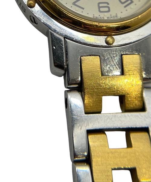 HERMES（エルメス）HERMES (エルメス) クリッパー クォーツ アイボリー文字盤 腕時計 アイボリー文字盤 サイズ:15.5cmの古着・服飾アイテム