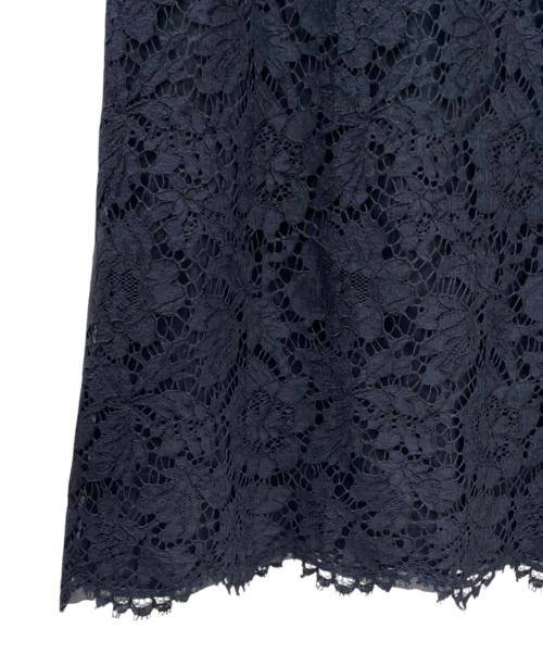 VALENTINO（ヴァレンティノ）VALENTINO (ヴァレンティノ) レースワンピース ネイビー サイズ:46の古着・服飾アイテム