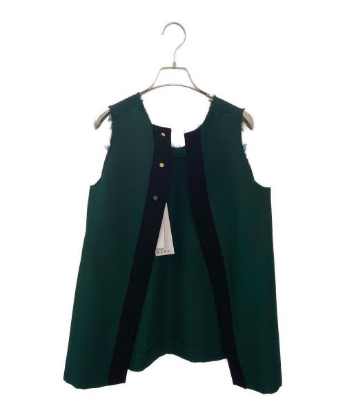 MARNI（マルニ）MARNI (マルニ) ノースリーブブラウス グリーン サイズ:38の古着・服飾アイテム