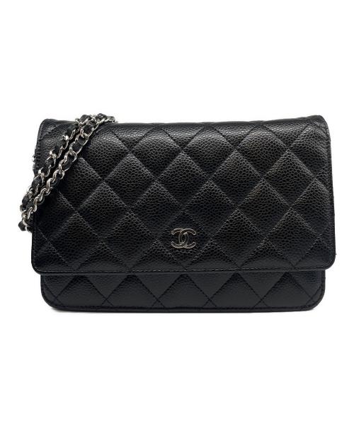 CHANEL（シャネル）CHANEL (シャネル) マトラッセ チェーンウォレット ブラックの古着・服飾アイテム