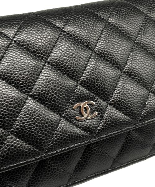CHANEL（シャネル）CHANEL (シャネル) マトラッセ チェーンウォレット ブラックの古着・服飾アイテム