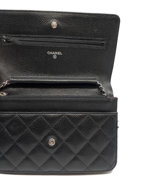 CHANEL（シャネル）CHANEL (シャネル) マトラッセ チェーンウォレット ブラックの古着・服飾アイテム