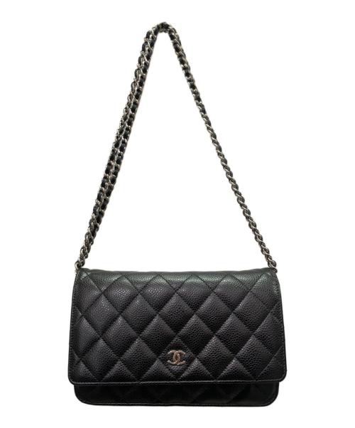 CHANEL（シャネル）CHANEL (シャネル) マトラッセ チェーンウォレット ブラックの古着・服飾アイテム