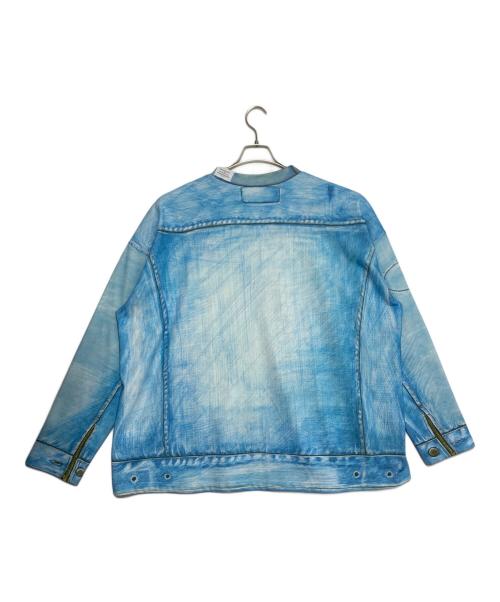 TALKING ABOUT THE ABSTRACTION（トーキング アバウト ジ アブストラクション）TALKING ABOUT THE ABSTRACTION (トーキング アバウト ジ アブストラクション) ART REPLICA MOCK NECK スカイブルー サイズ:Lの古着・服飾アイテム