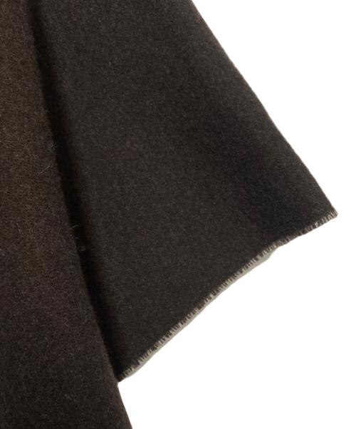 KENZO（ケンゾー）KENZO (ケンゾー) ウールポンチョ ブラウン サイズ:FREEの古着・服飾アイテム