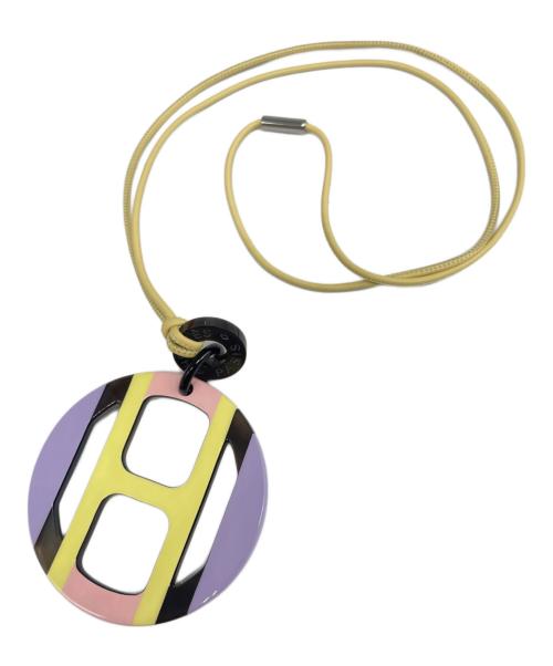 HERMES（エルメス）HERMES (エルメス) Hエキップ イエロー×パープルの古着・服飾アイテム