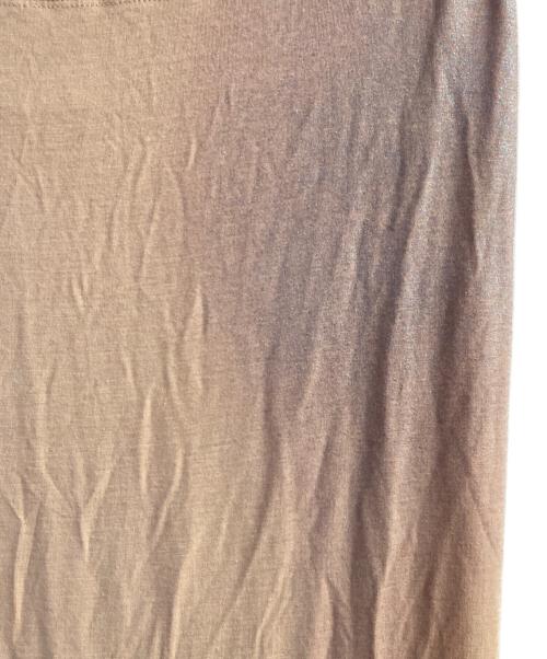 ISSEY MIYAKE（イッセイミヤケ）ISSEY MIYAKE (イッセイミヤケ) ロングイージーラメスカート ベージュ サイズ:2の古着・服飾アイテム