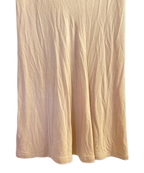 ISSEY MIYAKE（イッセイミヤケ）ISSEY MIYAKE (イッセイミヤケ) ロングイージーラメスカート ベージュ サイズ:2の古着・服飾アイテム