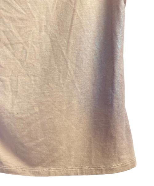 ISSEY MIYAKE（イッセイミヤケ）ISSEY MIYAKE (イッセイミヤケ) ノースリーブラメカットソー ベージュ サイズ:2の古着・服飾アイテム