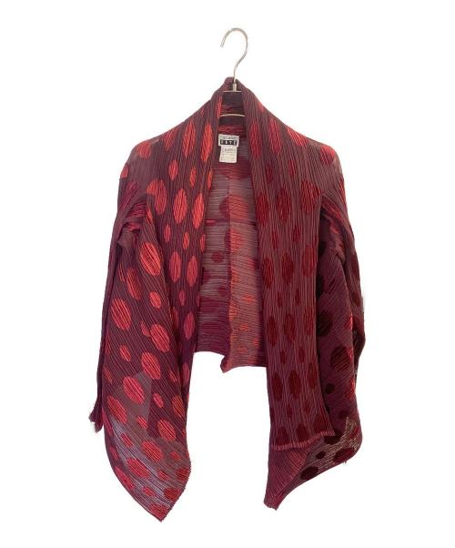 ISSEY MIYAKE FETE（イッセイミヤケフェット）ISSEY MIYAKE FETE (イッセイミヤケフェット) プリーツカーディガン ブラウン サイズ:2の古着・服飾アイテム