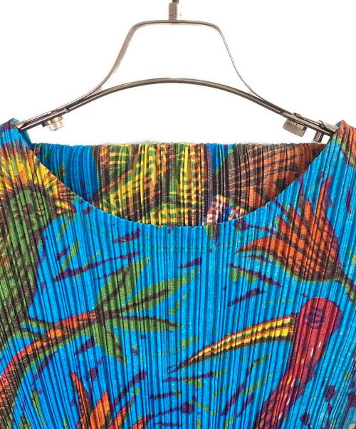 PLEATS PLEASE（プリーツプリーズ）PLEATS PLEASE (プリーツプリーズ) プリーツブラウス ブルー サイズ:3の古着・服飾アイテム