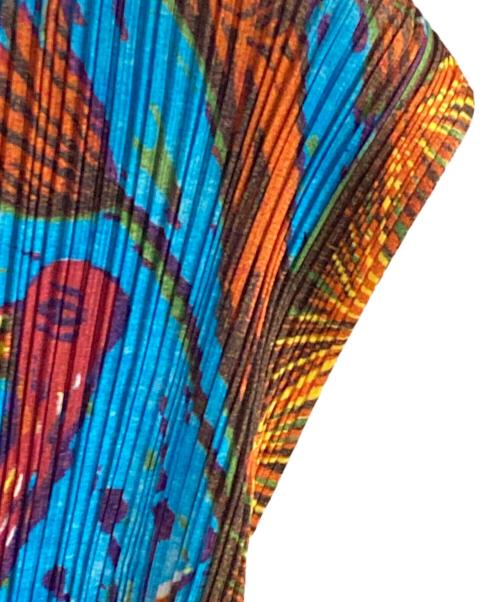 PLEATS PLEASE（プリーツプリーズ）PLEATS PLEASE (プリーツプリーズ) プリーツブラウス ブルー サイズ:3の古着・服飾アイテム