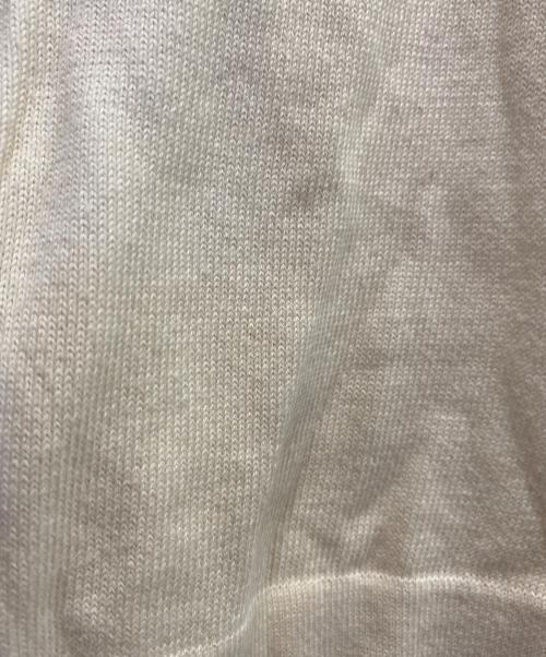 HERMES（エルメス）HERMES (エルメス) ニット切替シルクポロシャツ アイボリー サイズ:Mの古着・服飾アイテム