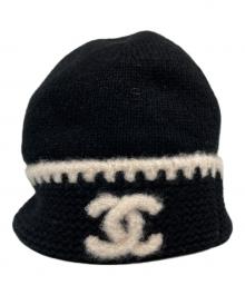 CHANEL（シャネル）の古着「ココマーク ニット帽」｜ブラック