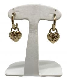 CHANEL（シャネル）の古着「ハートモチーフ フープピアス」｜ゴールド