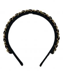 CHANEL（シャネル）の古着「ラムスキン カチューシャ　」｜ブラック