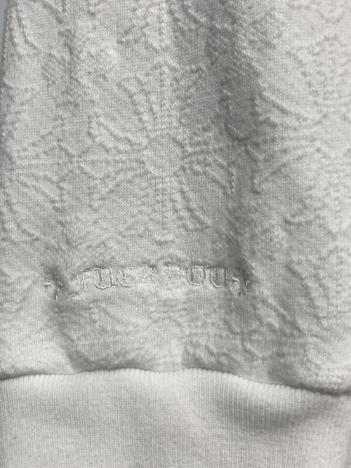 CHROME HEARTS（クロムハーツ）CHROME HEARTS (クロムハーツ) Y NOT CHプラス総柄ジャガードプルオーバー ホワイト サイズ:XLの古着・服飾アイテム