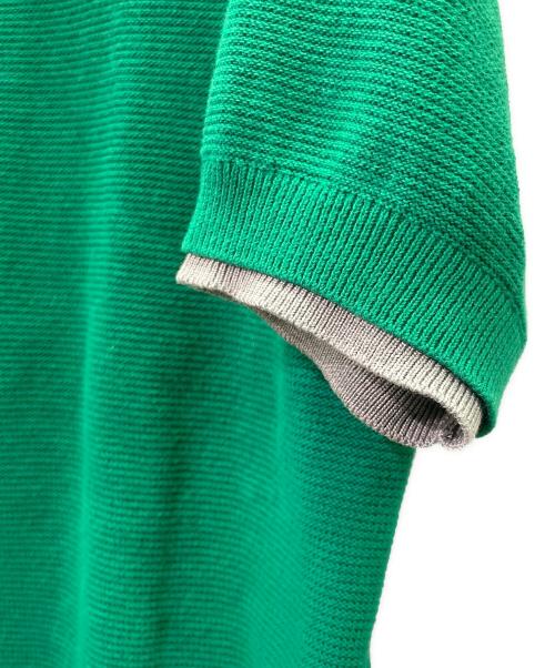 MIU MIU（ミュウミュウ）MIU MIU (ミュウミュウ) Cotton Polo Shirt グリーン サイズ:40の古着・服飾アイテム