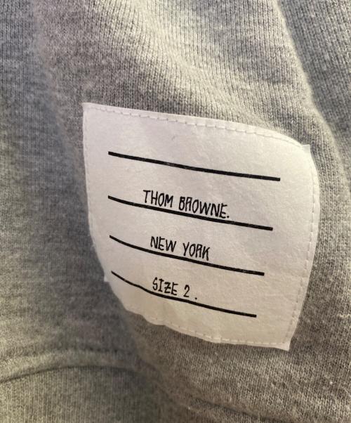 Thom Browne（トムブラウン）Thom Browne (トムブラウン) クラシック ループバック 4BAR フルジップアップ フーディー グレー サイズ:サイズ表記なしの古着・服飾アイテム