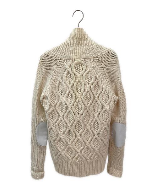Ron Herman（ロンハーマン）Ron Herman (ロンハーマン) エルボーパッチカーディガン ホワイト サイズ:XSの古着・服飾アイテム