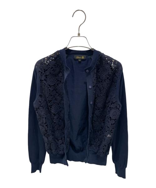 DRAWER（ドゥロワー）DRAWER (ドゥロワー) レースカーディガン ネイビー サイズ:1の古着・服飾アイテム