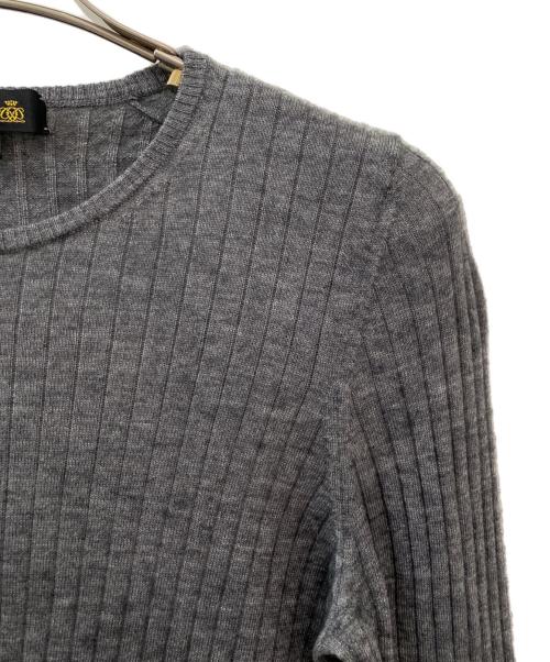 DRAWER（ドゥロワー）DRAWER (ドゥロワー) 薄手ニット グレー サイズ:1の古着・服飾アイテム