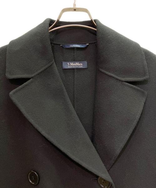 'S Max Mara（エスマックスマーラ）'S Max Mara (エスマックスマーラ) ダブルフェイス ウール ジレ/23927603336 ブラック サイズ:36の古着・服飾アイテム