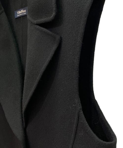 'S Max Mara（エスマックスマーラ）'S Max Mara (エスマックスマーラ) ダブルフェイス ウール ジレ/23927603336 ブラック サイズ:36の古着・服飾アイテム
