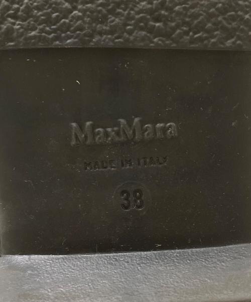 MaxMara（マックスマーラ）MaxMara (マックスマーラ) バックジップブーツ ブラック サイズ:38の古着・服飾アイテム