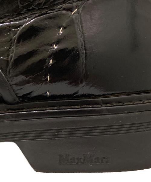 MaxMara（マックスマーラ）MaxMara (マックスマーラ) バックジップブーツ ブラック サイズ:38の古着・服飾アイテム