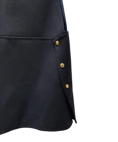 DRAWER（ドゥロワー）DRAWER (ドゥロワー) Vネック ウールケヌキジレ ブラック サイズ:36の古着・服飾アイテム