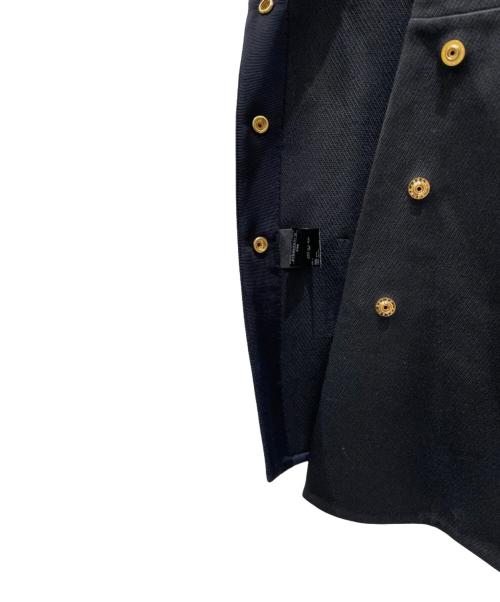 DRAWER（ドゥロワー）DRAWER (ドゥロワー) Vネック ウールケヌキジレ ブラック サイズ:36の古着・服飾アイテム