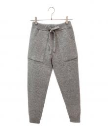 DRAWER（ドゥロワー）の古着「ニットパンツ」｜ライトグレー