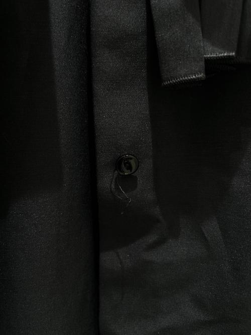 DRAWER（ドゥロワー）DRAWER (ドゥロワー) 22SS ダブルフリルカラーブラウス ブラック サイズ:36の古着・服飾アイテム