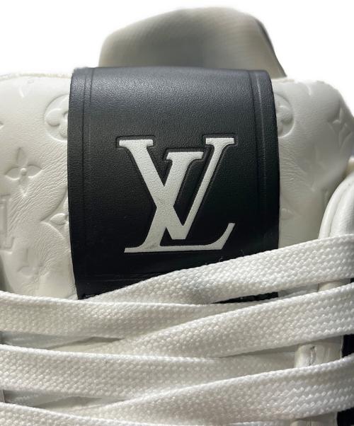 LOUIS VUITTON（ルイ ヴィトン）LOUIS VUITTON (ルイ ヴィトン) トレイナー・ライン スニーカー ブラック×ホワイト サイズ:8の古着・服飾アイテム