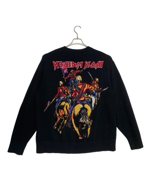 beautiful people（ビューティフルピープル）beautiful people (ビューティフルピープル) rock knit IRON MAIDEN ブラック サイズ:210の古着・服飾アイテム